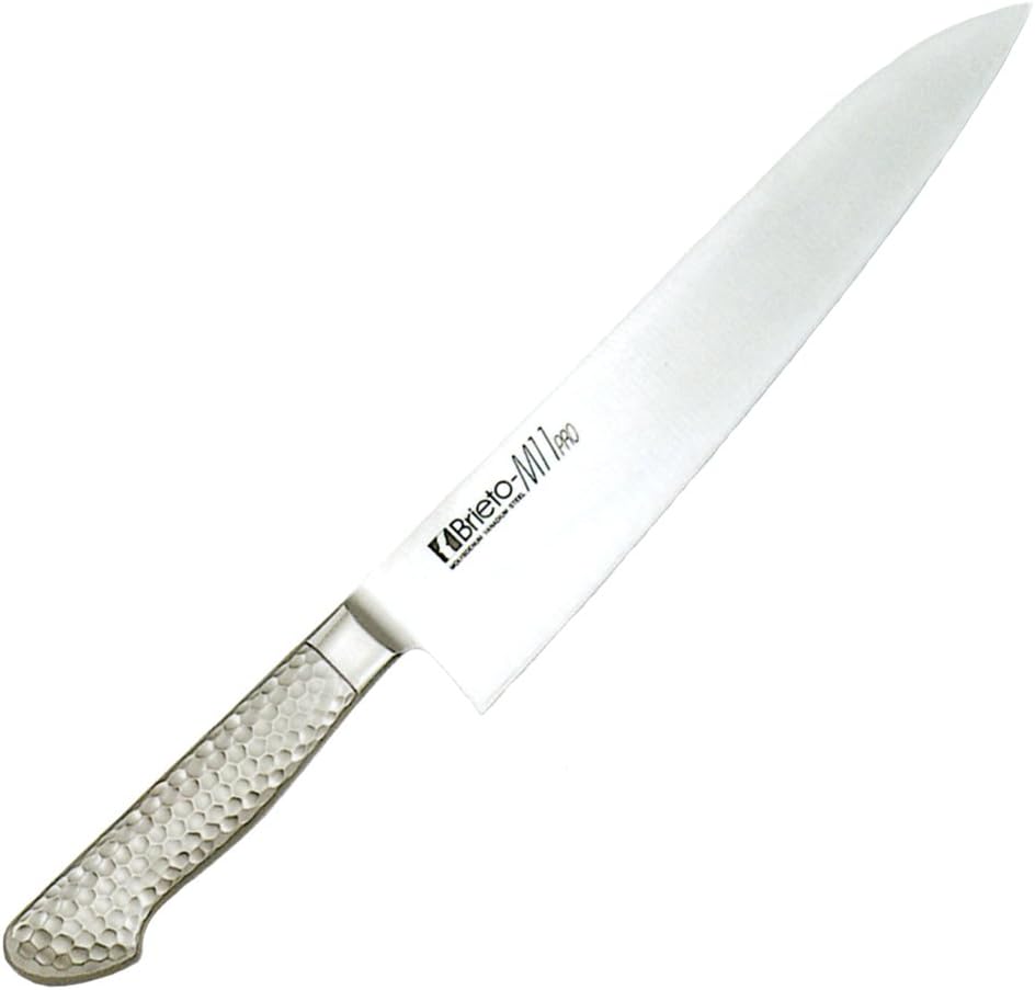 Kataoka Seisakusho Brieto-M1104 Gyuto Knife, Silver, 9.4 inches (240 mm), Made in Japan