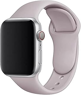 Silicone strap band series 1/2/3/4/6 se replacement wristband bracelet for 42mm / 44mm (lavender purple)