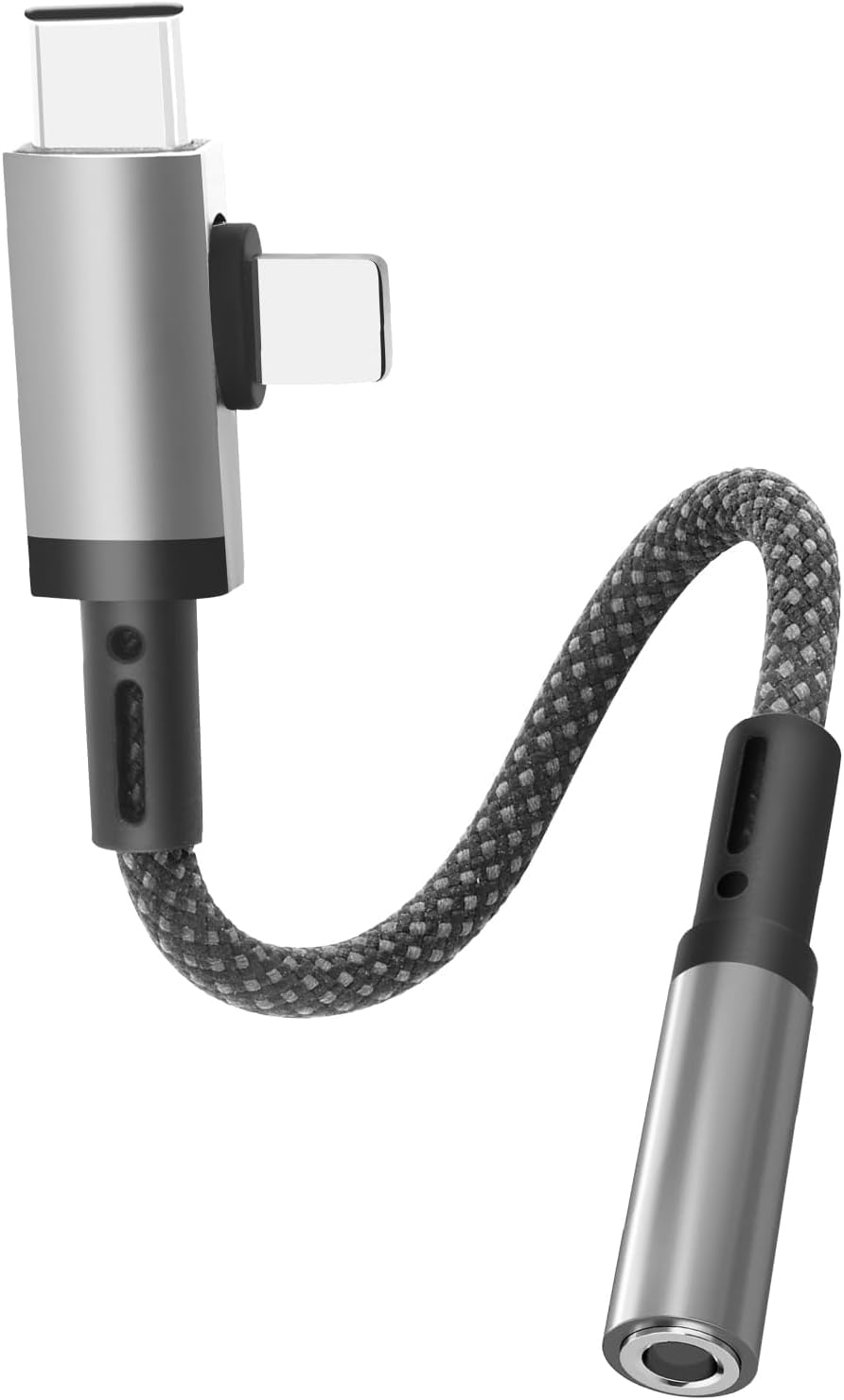 2 in 1 Ligh/ning and USB C to 3.5mm Audio Auxiliary Jack Cable, Type C to Ligh/ning 3.5mm Headphone Car Stereo Cable, Compatible with 1Ph/one 16/15/14/13/12/11/X, Sam/sung (3.5mm Audio Auxiliary)-image-31