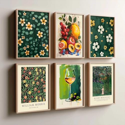 Image of kotart - Floral Wall Art For Wall Decor Living Room Bedroom | Floral Wall Poster With Frames Home Decor Paintings (10X13 INCH, C)