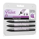 LETRASET ProMarker Colour-Blend (Set of 3), Violet