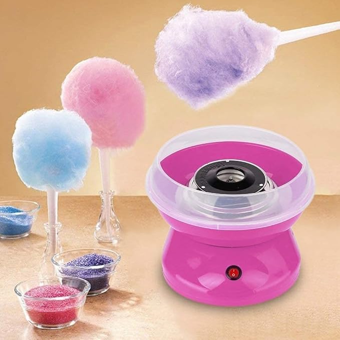 Electric Cotton Candy Maker Machine | Homemade Sugar Floss Candy Maker for Kids & Family | Hygienic Round Cotton Candy Floss Machine for Home Party Use-image-44