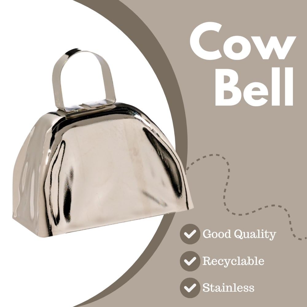 Amazon.com: Amscan Silver Cow Bell - 3