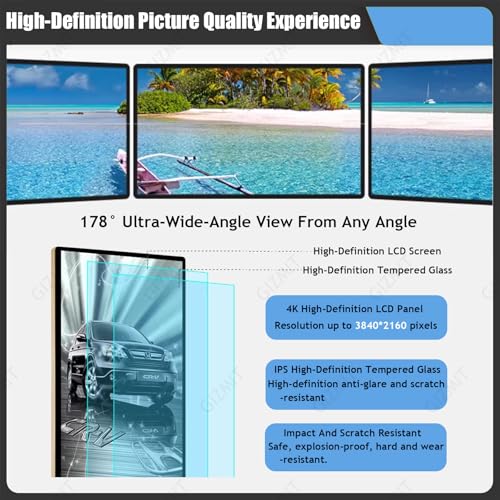Image of Suspended Ultra-Thin Led Display, 24 /27 /32″ Commercial Digital Billboard, Smart Split Screen, Photos /Videos Can Be Played in A Loop 27 inch