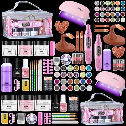 Kit de uñas profesional para principiantes con acrílicos y práctica miniatura 1