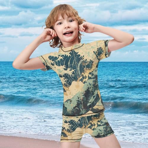 Whale NarwhalChildren's Casual Swimsuit Set - Simple and Versatile9-11Y（140cm）2