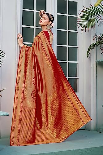Image of Glory Sarees Women's Banarasi Silk Saree With Blouse Piece (Premium Silk107 Parent)