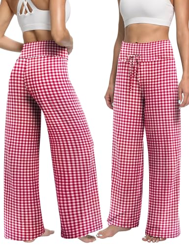 Image of ZOOSIXX Soft Black Pajama Pants for Women, Wide Leg Comfy Casual Lounge Yoga Capri Pants 22'' / 30''
