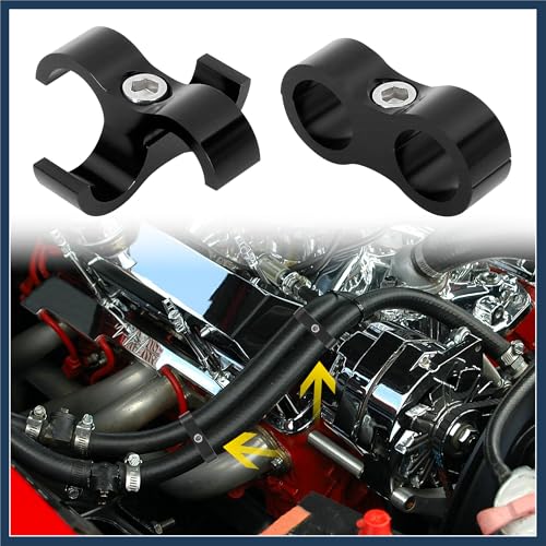 Abrazaderas AN8 de 16mm para manguera de coche con llave, juego de 6 piezas 2