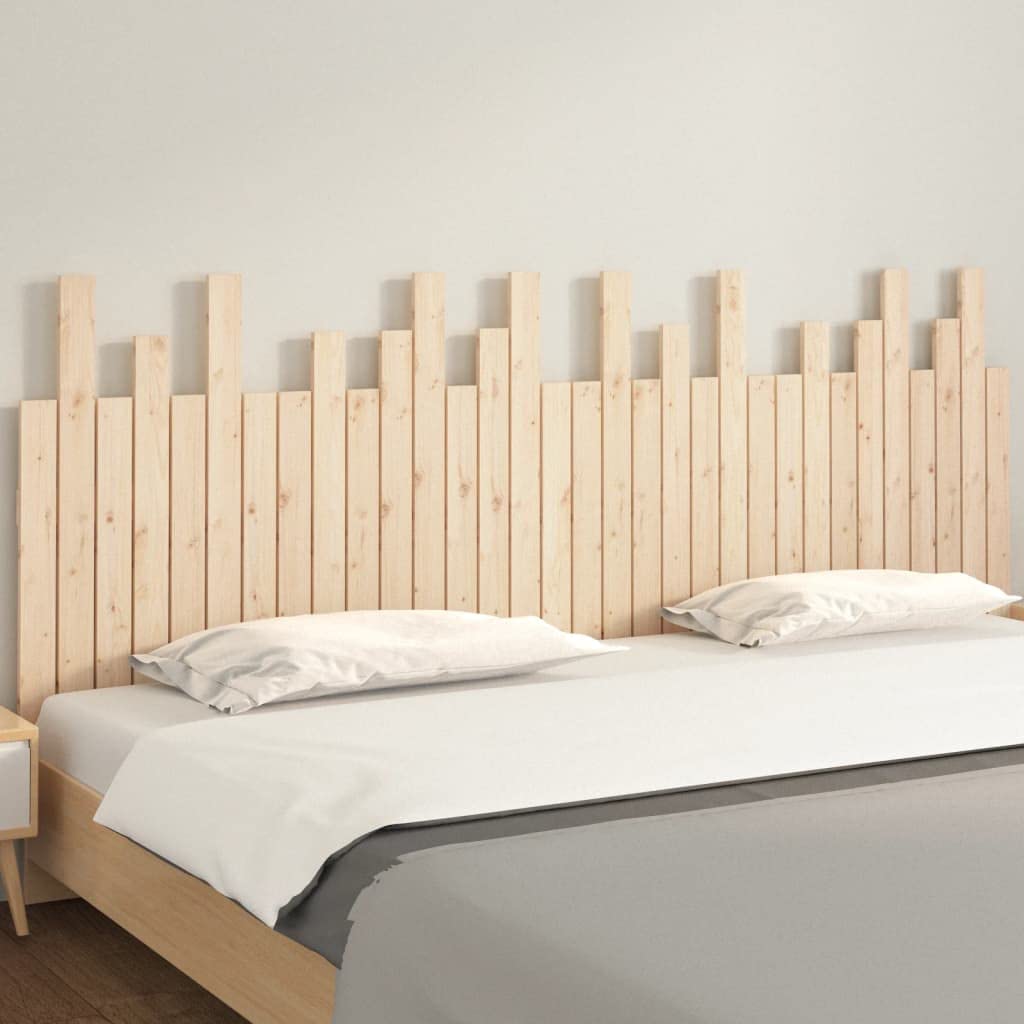 824778 Testiera da Parete 204x3x80 cm in Legno Massello di Pino Testata in Legno,Testata Letto Matrimoniale Muebles Dormitorio Spalliera Letto Testiere per Letto Matrimoniale