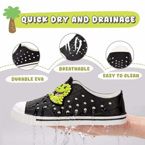 Image of FUNCOO PLUS Toddler Sandals for Boys Girls Kids Summer Quick Dry Sneakers Pool Beach Swim Water Shoes for Children