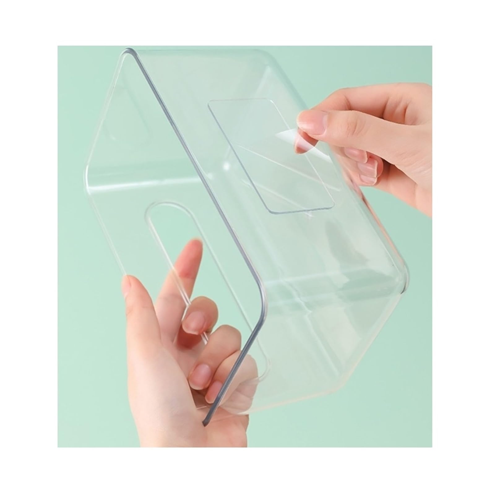Xdgsdrdf Clear Wall-Mounted Transparent Wet Wipe Holder Napkin Paper Rack Face