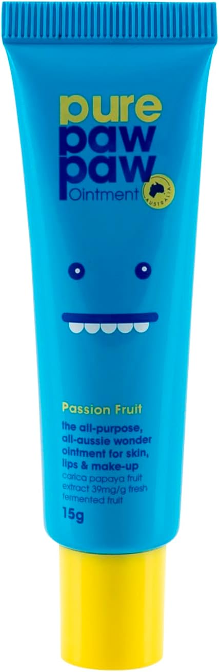 Pure Paw Paw Australian Ointment with Passion Fruit to Smooth and Soothe, Suitable For Lips, All Skin Types and Makeup 15g