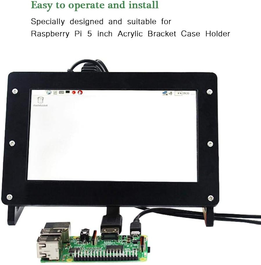Acrylic Bracket Case Holder, 5 Inch LCD Display Screen Mount with Adjustable Stand for Monitor