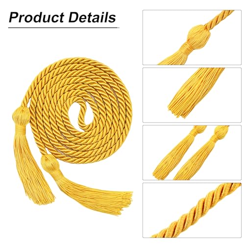 Image of GraduationMall Double Graduation Honor Cords Gold 68 inch