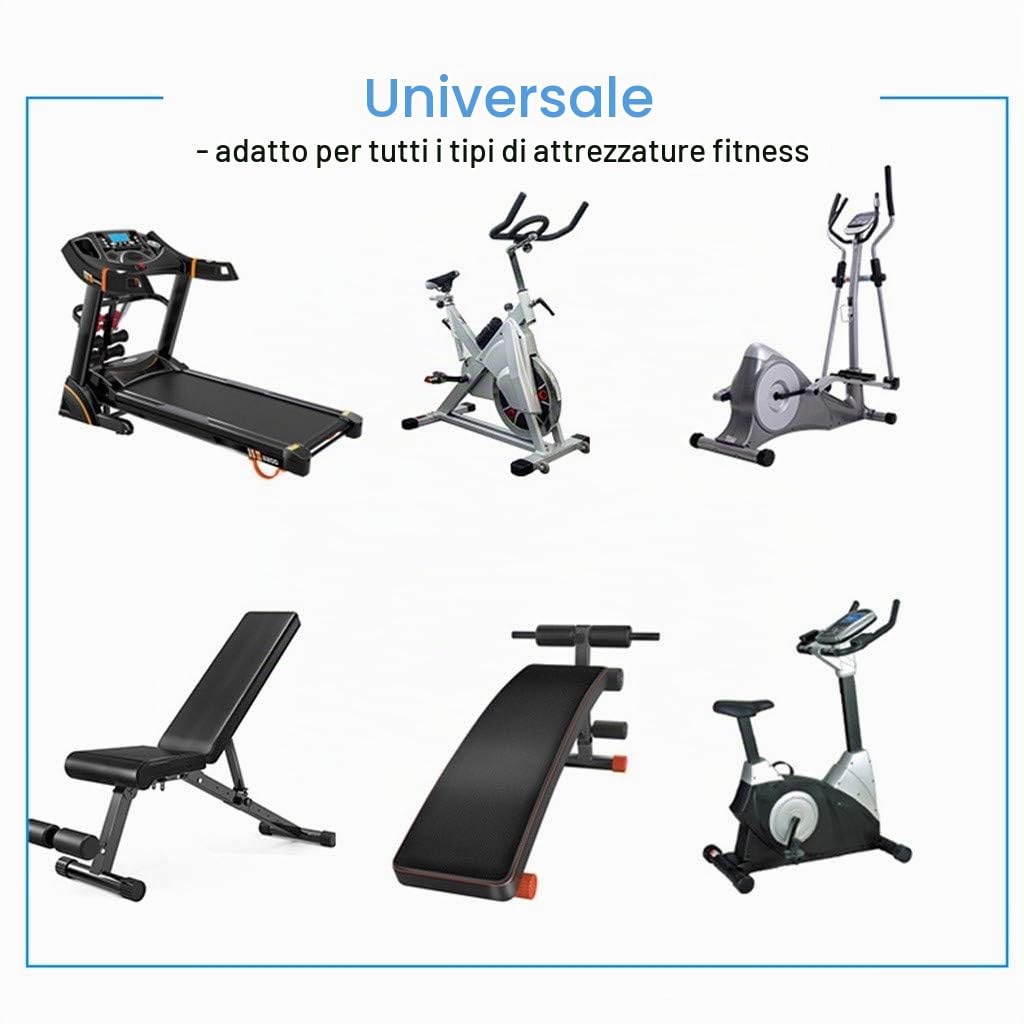 Tappetino per Tapis Roulant Insonorizzante Tappeto Antiscivolo, Materassino Fitness Pieghevole, Tappetino Antivibrante Tapis Roulant