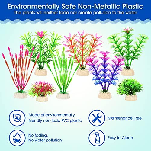 image for Borlech Aquarium Fish Tank Decorations with Conch Castle, Starfish and