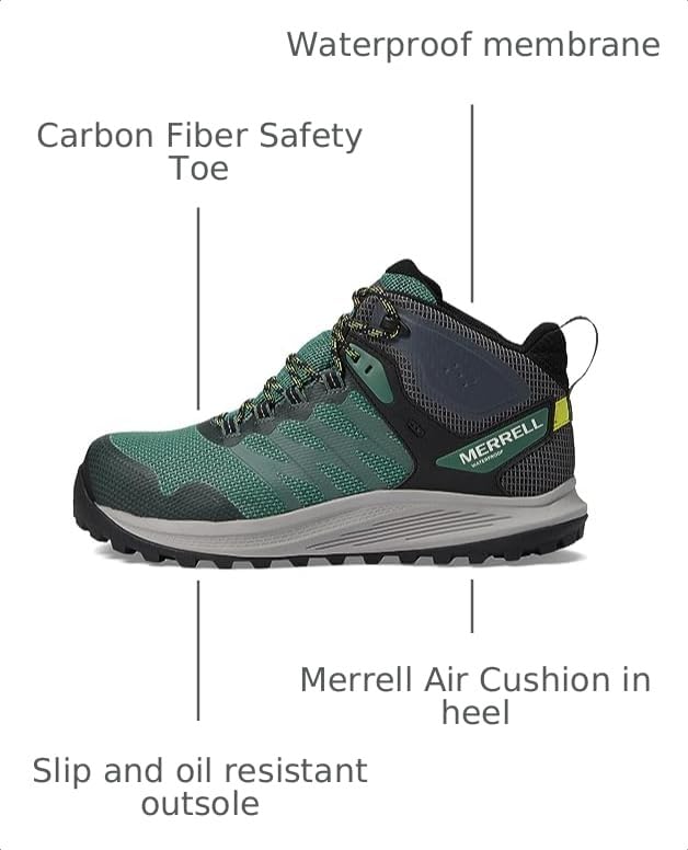 Image of Merrell Men's Nova 3 Mid Waterproof Carbon Fiber