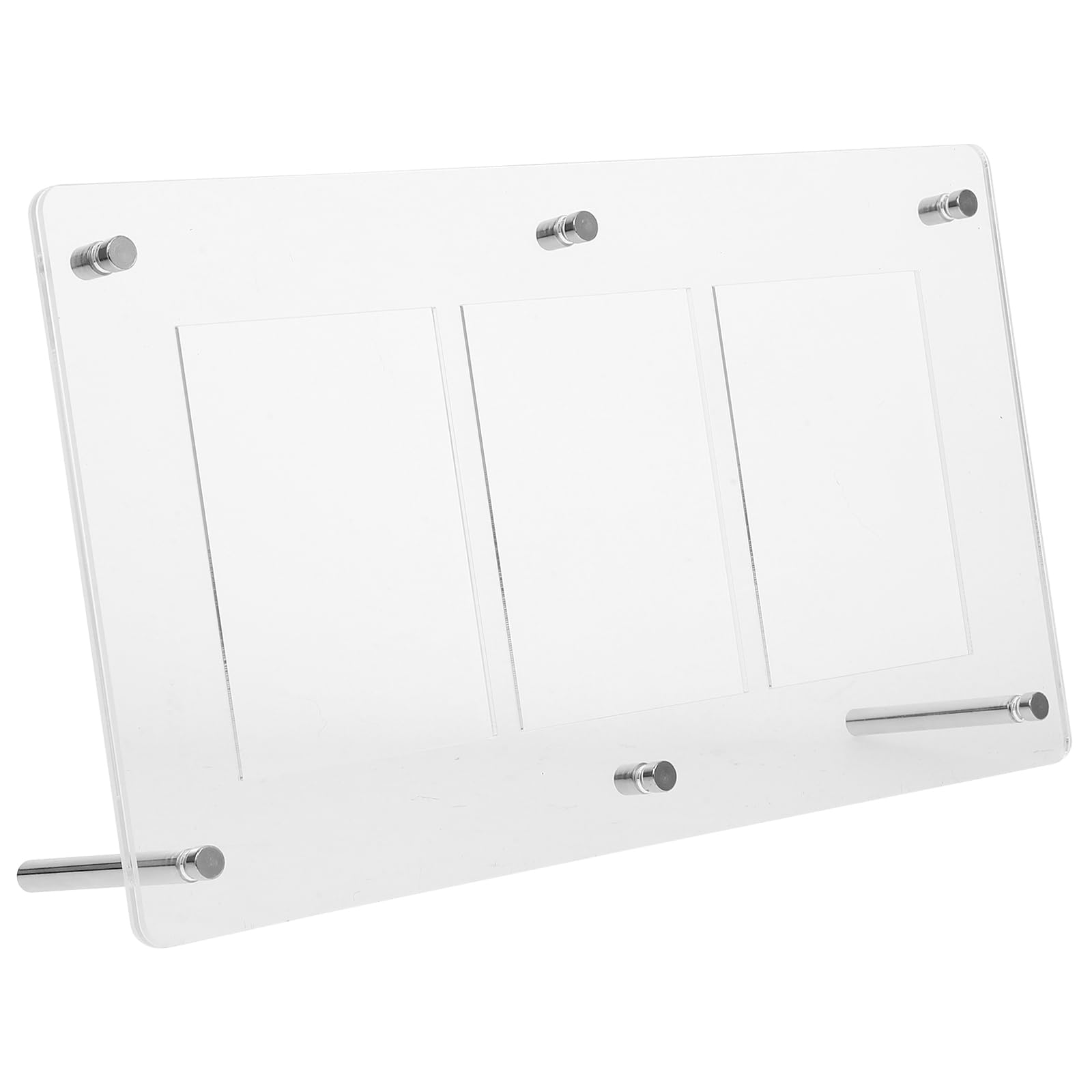BESTonZON Présentoir Cartes À Collectionner Transparent 10.63X5.91X0.24 Pouces Support Organisateur Cartes De Jeu Baseball Sport Photo Table
