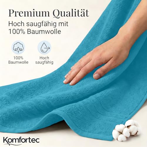 Komfortec Badetuch 100x200 cm aus 100% Baumwolle – Ansicht 4