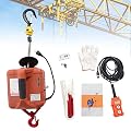 CHUNILLE Electric Hoist Winch 300kg/660 lbs Portable Rotating Hook 3-in-1 Control Method for Household Warehouses (1100 lbs 3-in-1 Control)