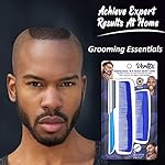 Pocket Beard and Mustache Grooming Comb for Men - Travel-Friendly Shaping Tool with Stainless Steel Straightener for Trimming and Edging Goatees and Facial Hair - Image 3