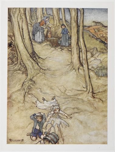 Cuadro Jack y Jill de Arthur Rackham para renovar paredes vacías del hogar
