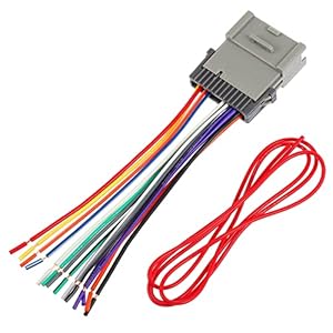 HEALLILY 1 Set Male Radio Stereo Connecting Cable and Automotive Power Wire Car Accessory