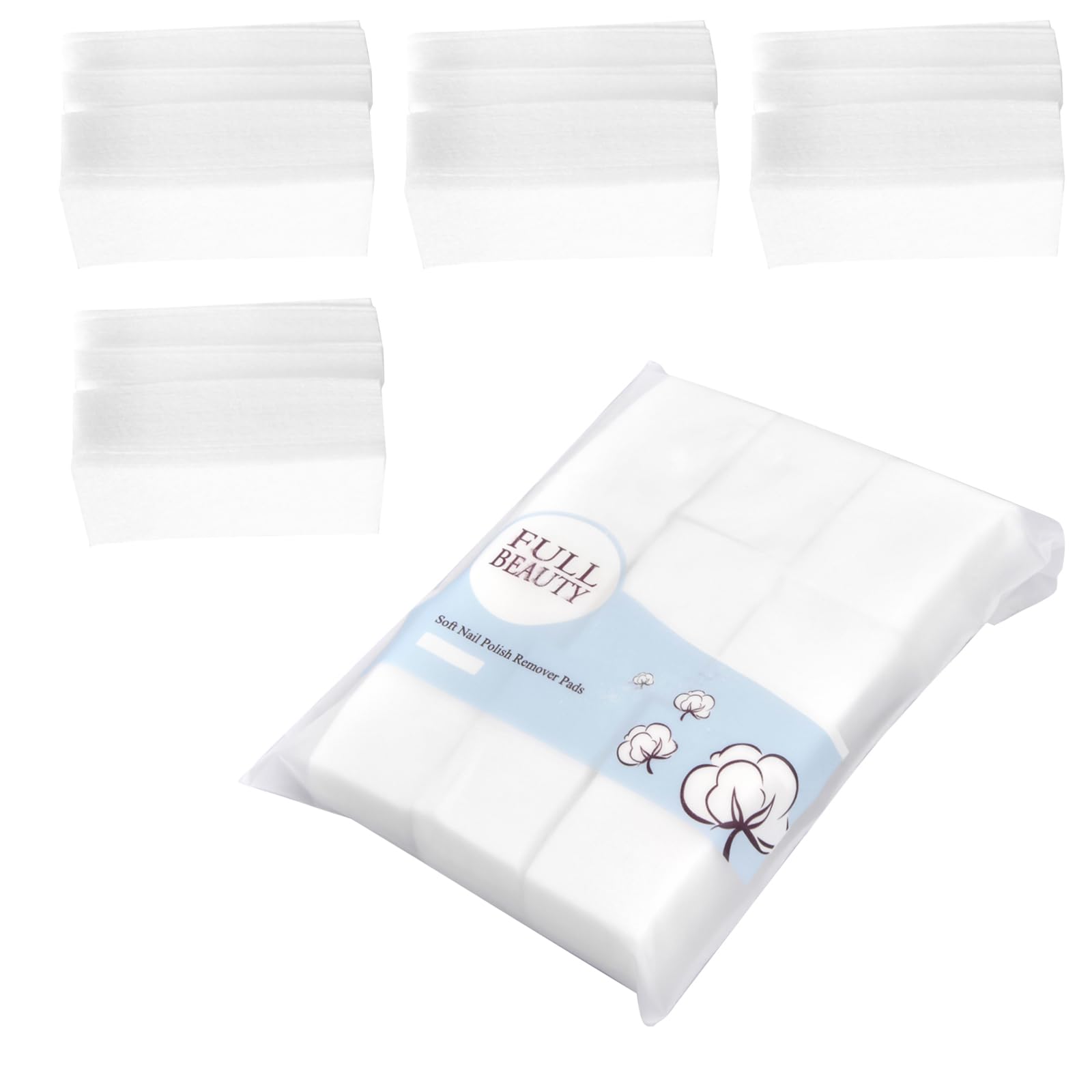 450 Pezzi Dischetti di Cotone per Unghie Gel, Salviette per Senza per Unghie, Tamponi di Pulire Nail, Pad Unghie Senza Pelucchi per Rimuovere Smalto e Gel, Ideali per Uso Professionale e Domestico