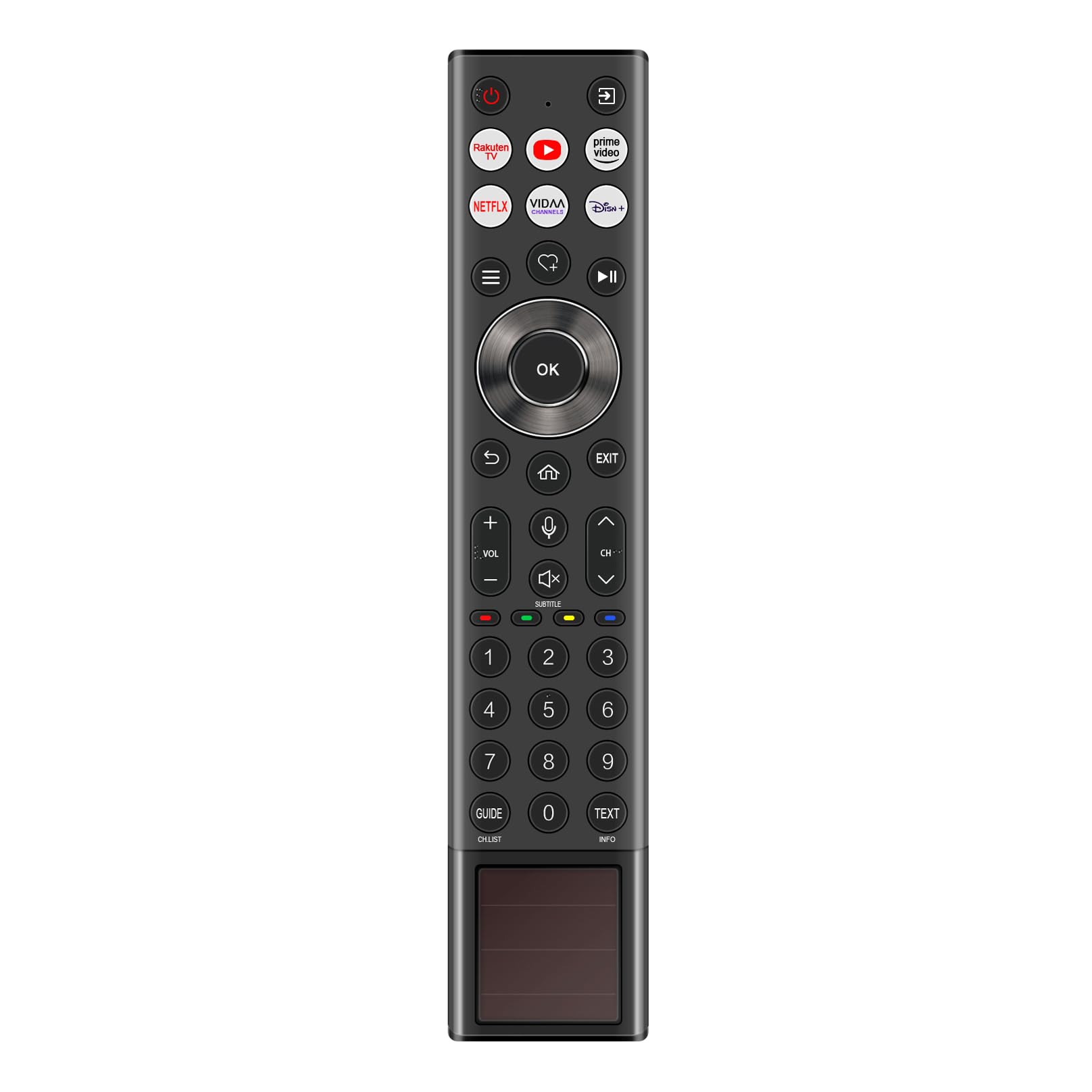 Telecomando Vocale ERF2AC36 Per Hisense QLED 4K – Sostituisce ERF2AC36H, Per Modelli 43A7NQ, 50A7NQ, 55A7NQ, 65A7NQ, 65A6N