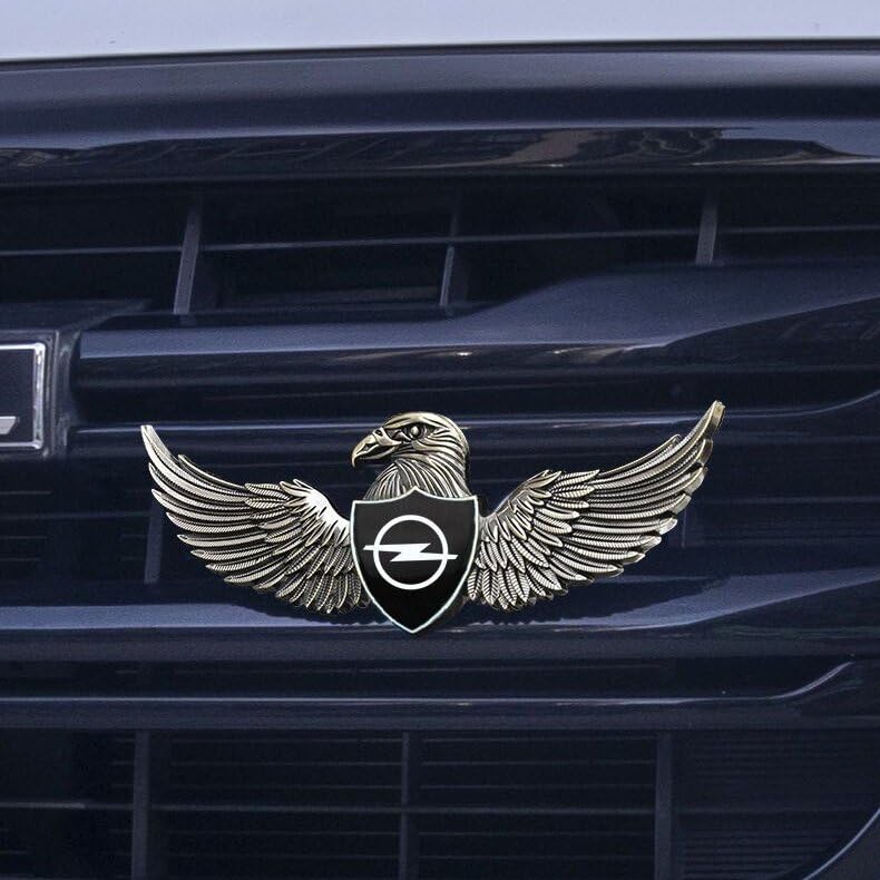 XIYUANFA Auto 3D Logo Metall Emblem für Opel Vauxhall Vectra 2000-2009, 3D Logo Abzeichen Karosserie Emblem Auto Zubehör,C