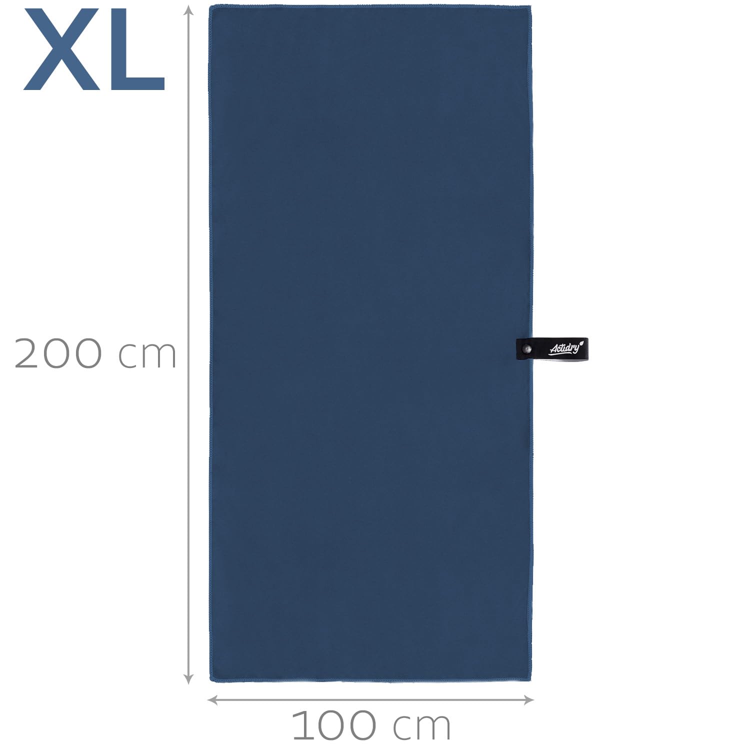 Actidry Microfiber towel, XL/L/M, 10 colors, light, quick-drying, highly absorbent, beach, bath, sauna, swimming towels - Image 2