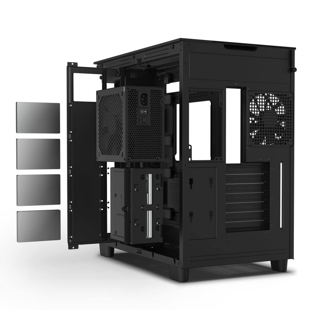 Amazon.co.jp: NZXT H9 Elite 2層構造 ミドルタワー PCケース 3面 強化 
