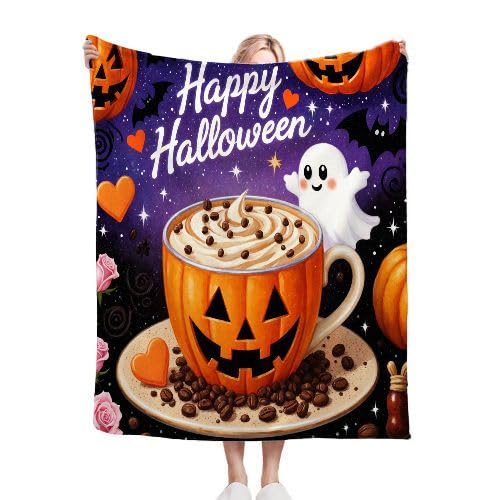 Nuphtun Manta para Sofá 240 x 260 Halloween, Manta de Franela Extra Grande Premium 240x260 cm | Multiusos como Cubresofá o Manta de Picnic para Uso Doméstico y Exterior C371