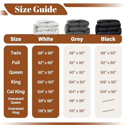 Cosybay COSYBAY-101 Feather Comforter Filled With Feather & Down Fiber - All Season White Queen Size Duvet Insert- Luxurious Hotel Bedding Comforters thumb #5