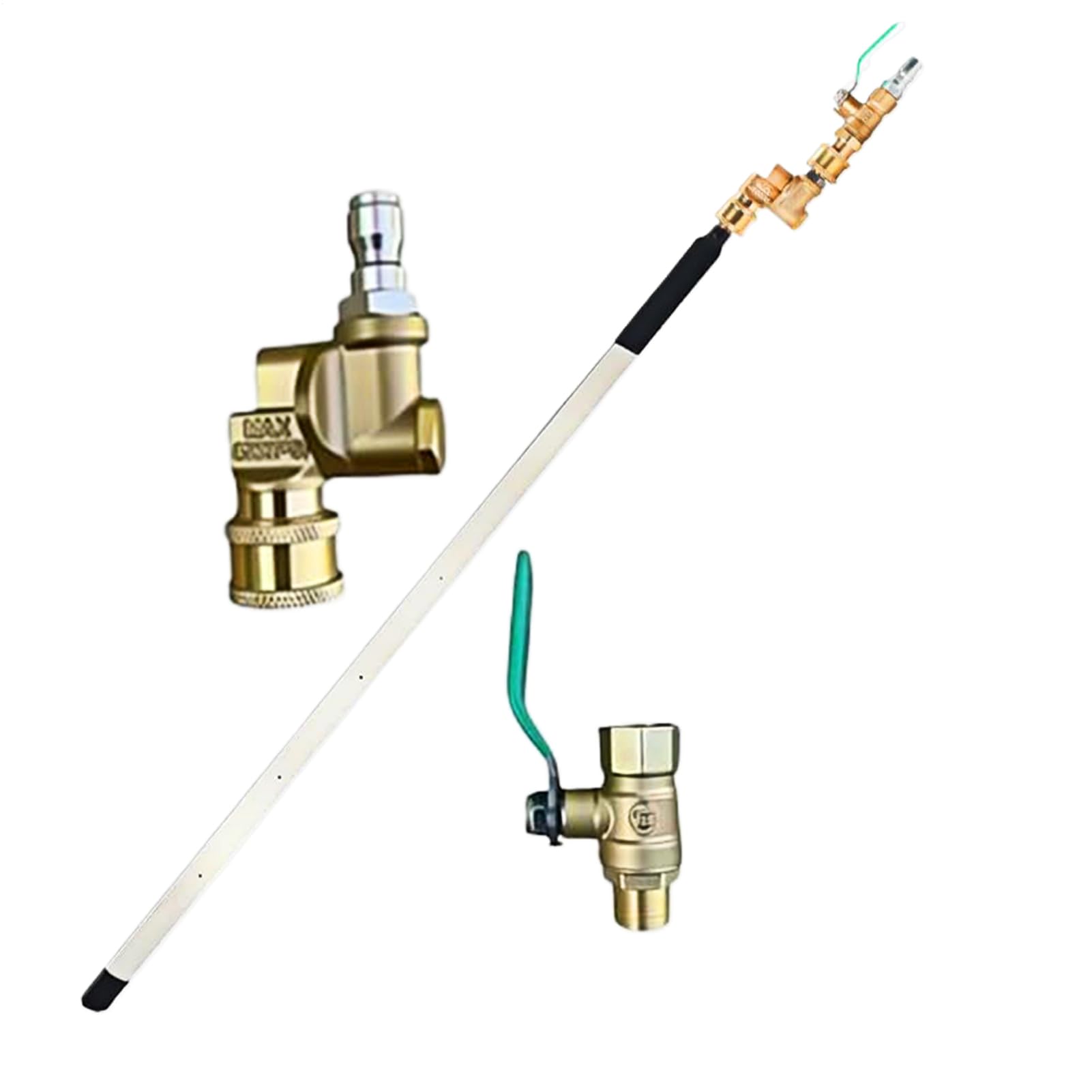 Varilla De Limpieza Para Radiadores Portátil, Lanza para Hidrolimpiadora 60 cm 4500 PSI, Accesorios para Hidrolimpiadora de Vehículos Barcos Caravanas Camiones Quads