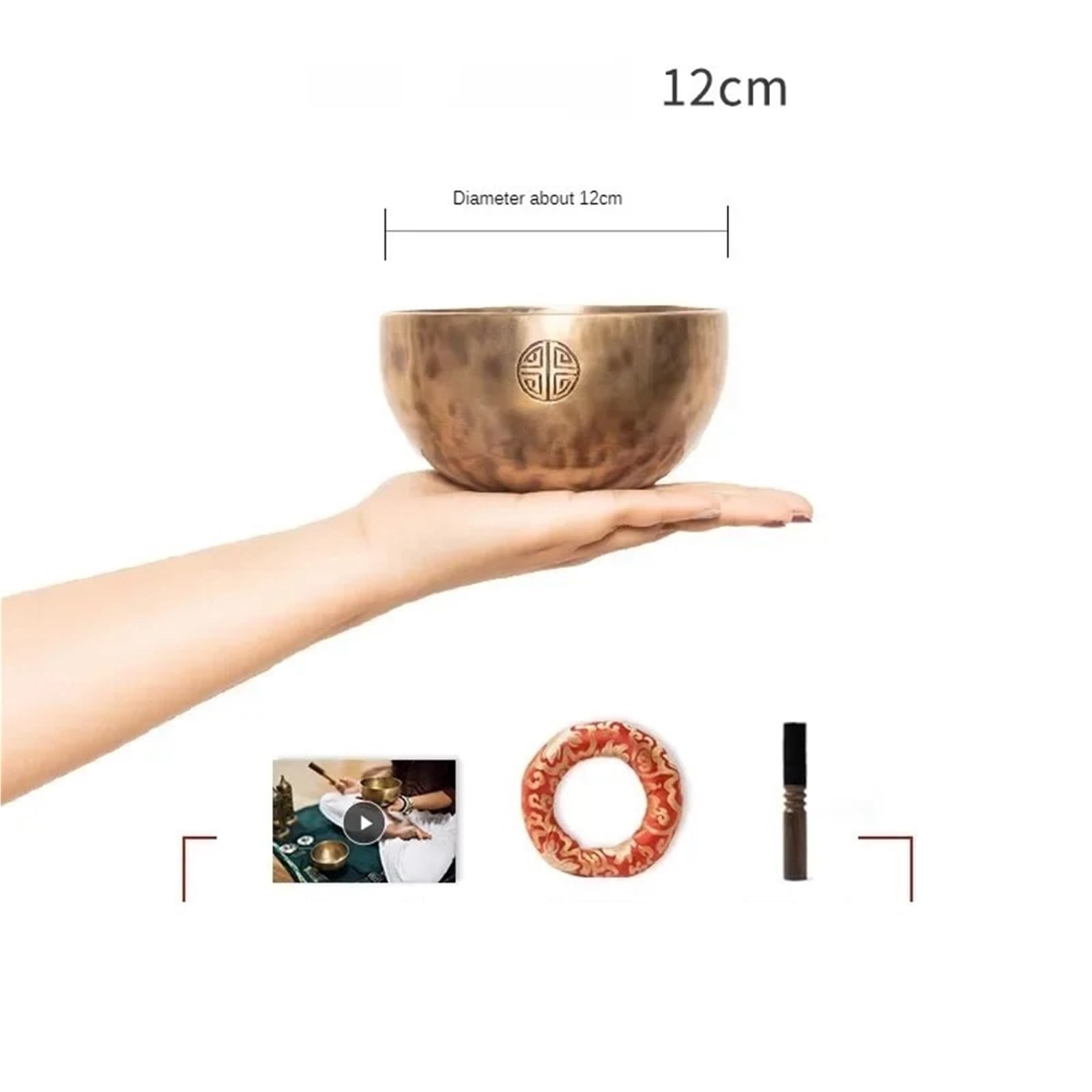 Campana tibetana for meditazione yoga professionale fatta a mano
