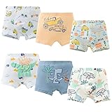 QinGuang 6 Pcs Jungen Boxershorts Unterhosen Kinder Unterhose Baumwolle Unterwäsche 3-4 Jahre