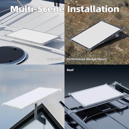 Image of DAIERTEK Starlink Performance (Gen3) Roof Rack Mount, Starlink FHP Protective Cover, Heat-Resistant, Waterproof, Easy Screw Installation, for Car Roof, RV, Truck, Trailer