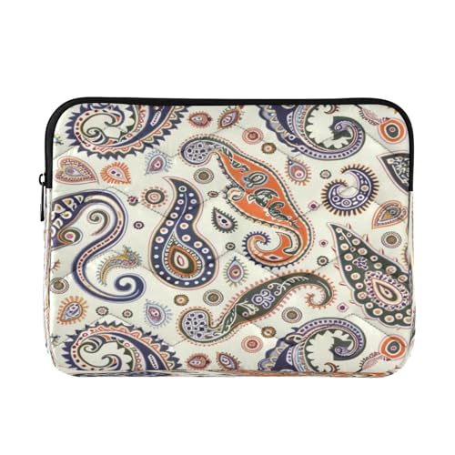 Funda para portátil 13-14 pulgadas impermeable con patrón Paisley
