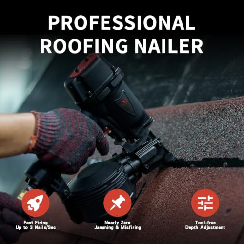 Image of AEROPRO 15 Degree Coil Roofing Nailer for 3 /4″ up to 1-3 /4″ Roofing Nails
