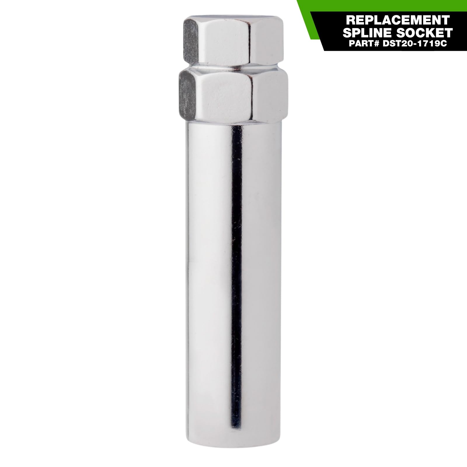 DPAccessories 6-Spline Tool Socket Adapter for Spline Lug Bolts (17mm & 19mm Hex) - Pack of 5 - DST20-1719C/005