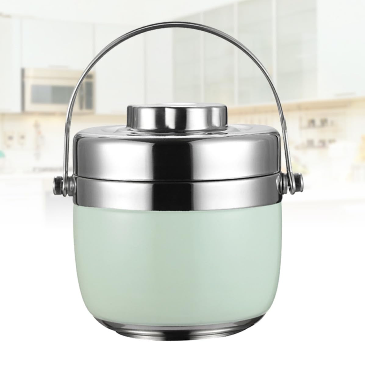 Porta Pranzo in Acciaio Inox a Doppio Strato 1,5 l Verde