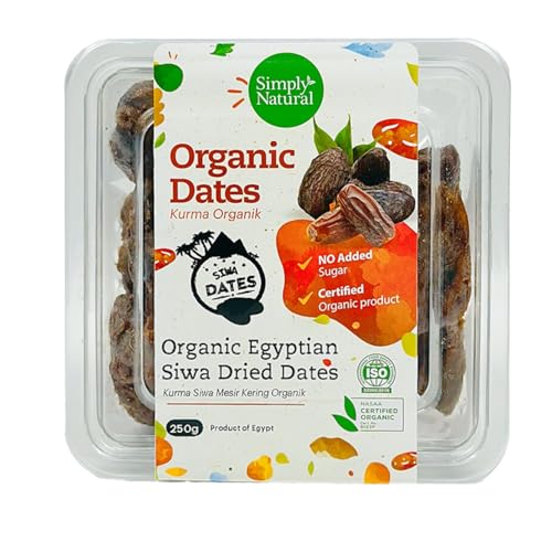Simply Natural Organic Egyptian Siwa Dried Dates (With Stone) Egypt 250g