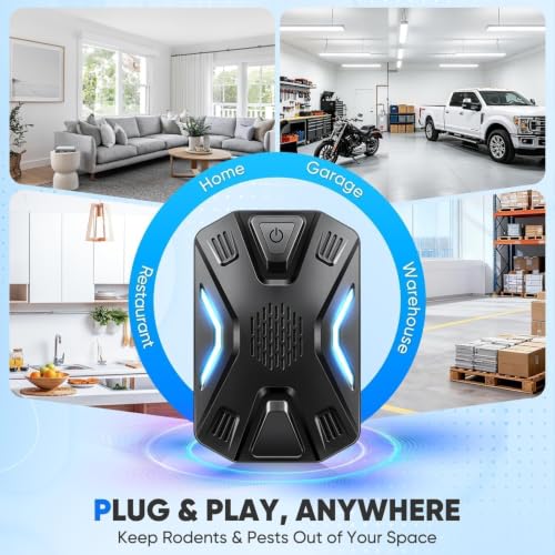 Image of 2026 Upgraded Ultrasonic Pest Repeller Indoor,3 Modes Mouse Repellent Insect Plug in,Pest Control for Roach,Bug,Spider,Mosquito,Ant,Rat,Mice Deterrent,Electronic Rodent Repellent Plug in