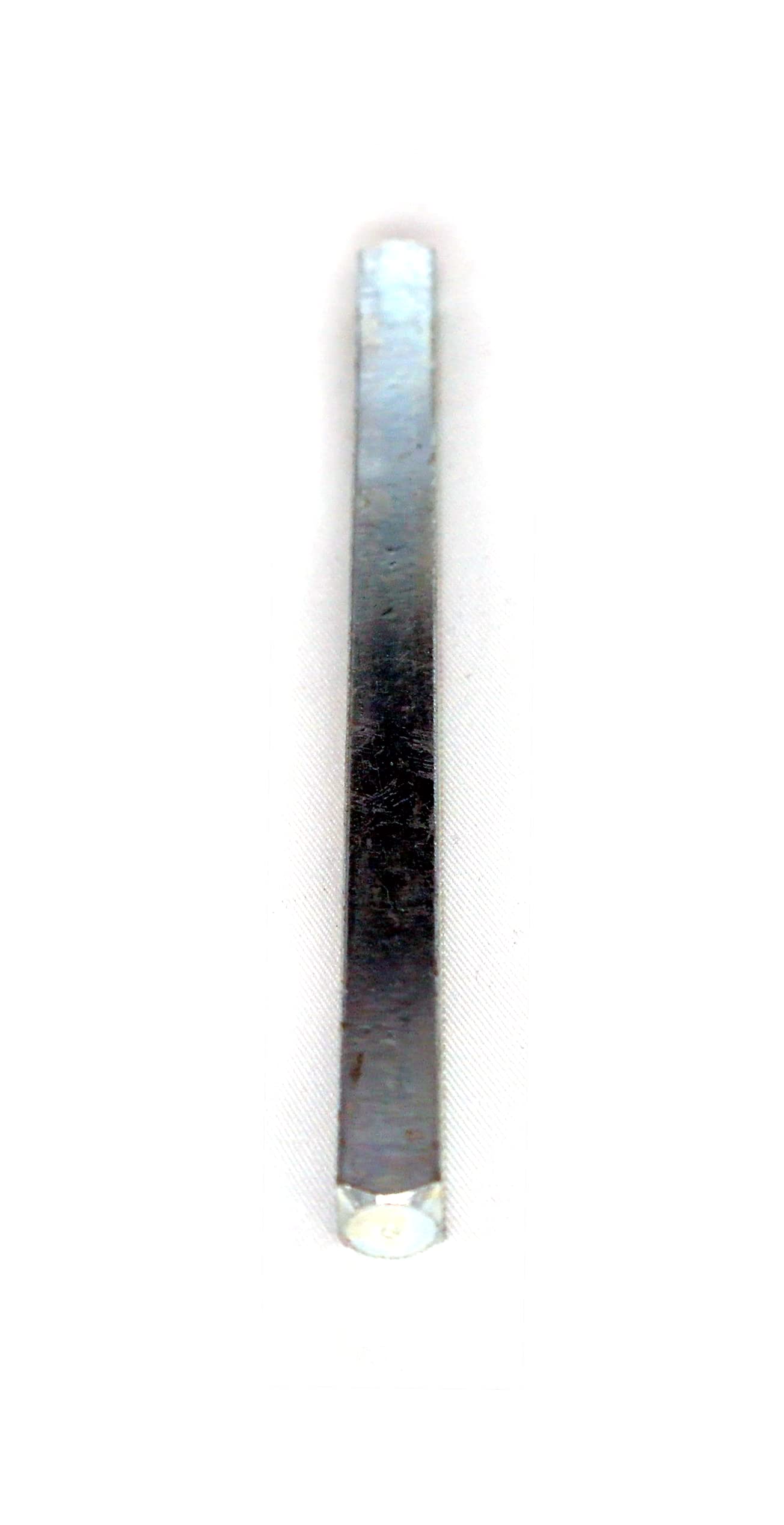 Fixitflo Silver 8Mm Spindle Bar Or Split Spindle Bar For Door Handles, Plain Or Split/Slotted Spindles. Zinc Finish Steel (130Mm Plain Spindle)