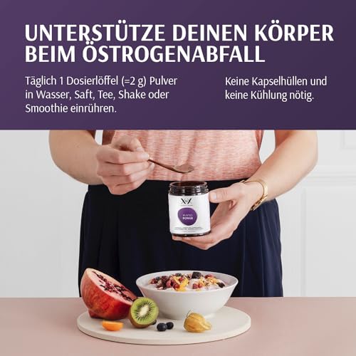 XbyX Phyto Power 90 g | 45 Portionen | Hormonelle Unterstützung ab der Menopause | Hormonfrei | Ohne Soja | Mit Rotklee, Cordyceps, Schisandra, Nachtkerzenöl, Hopfen & Leinsamen | Aus Deutschland