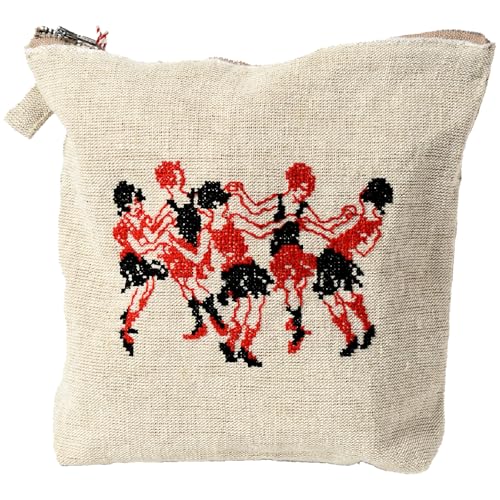 [手作業限定生産] アルディン製ポーチ コットンリネン地 踊り子