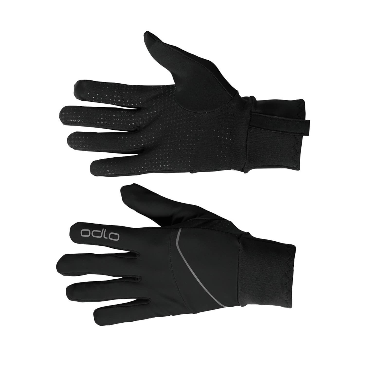 Odlo Unisex Intensity Safety Light Gloves Vêtements De Course Gants Black - Noir