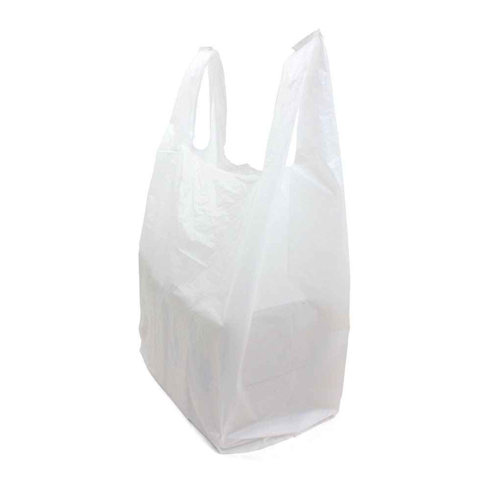 GIANT Extra Large Vest Plastic Carrier Bags Strong 22Micron 16x24x30 (1,000)